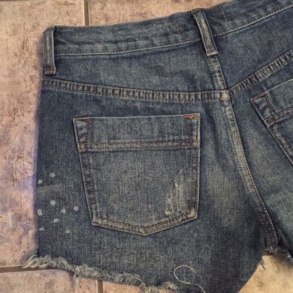 Free People Embroidery Distressed Cutoff Shorts - Picture 6 of 8